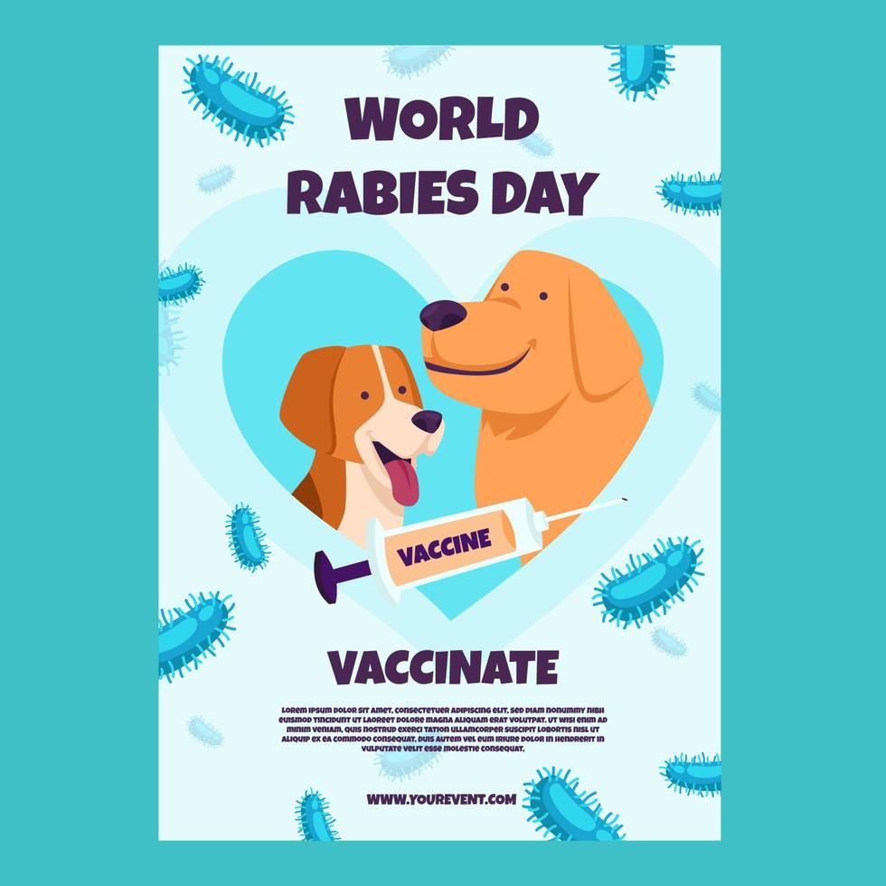 World Rabies Day Poster vector