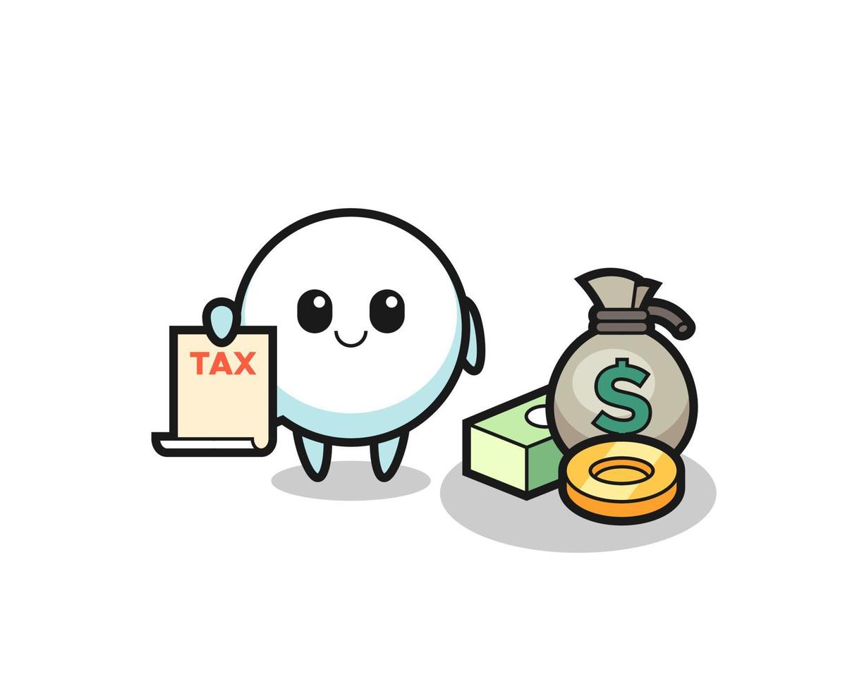 Character cartoon of speech bubble as a accountant vector