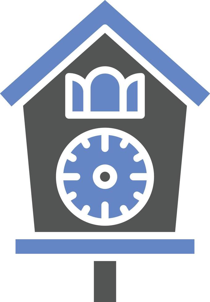 Cuckoo Clock Icon Style vector