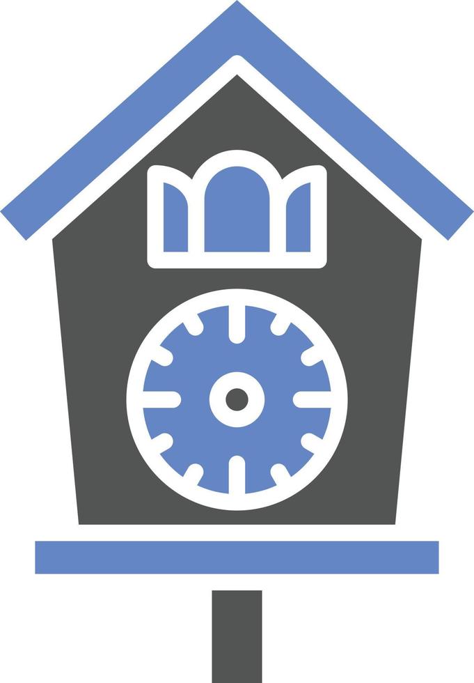 Cuckoo Clock Icon Style vector