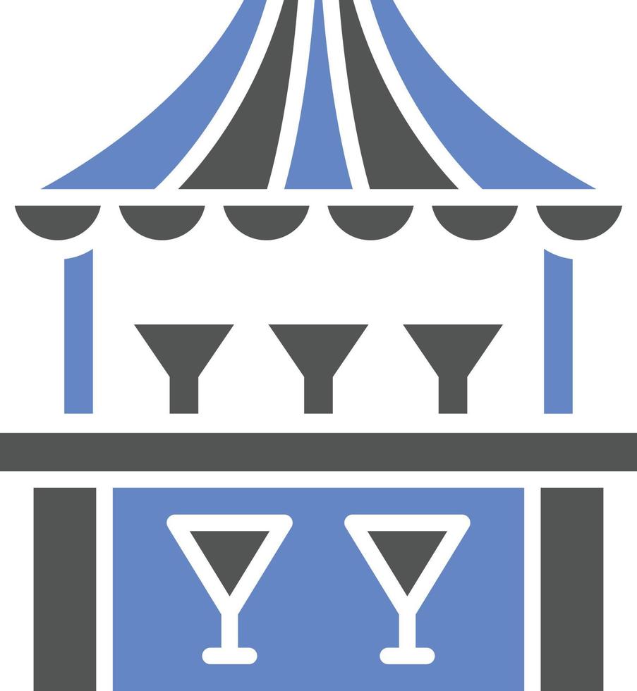 Beverage Stall Icon Style vector