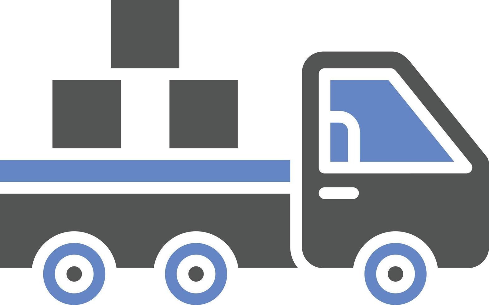 Pickup Truck Icon Style vector