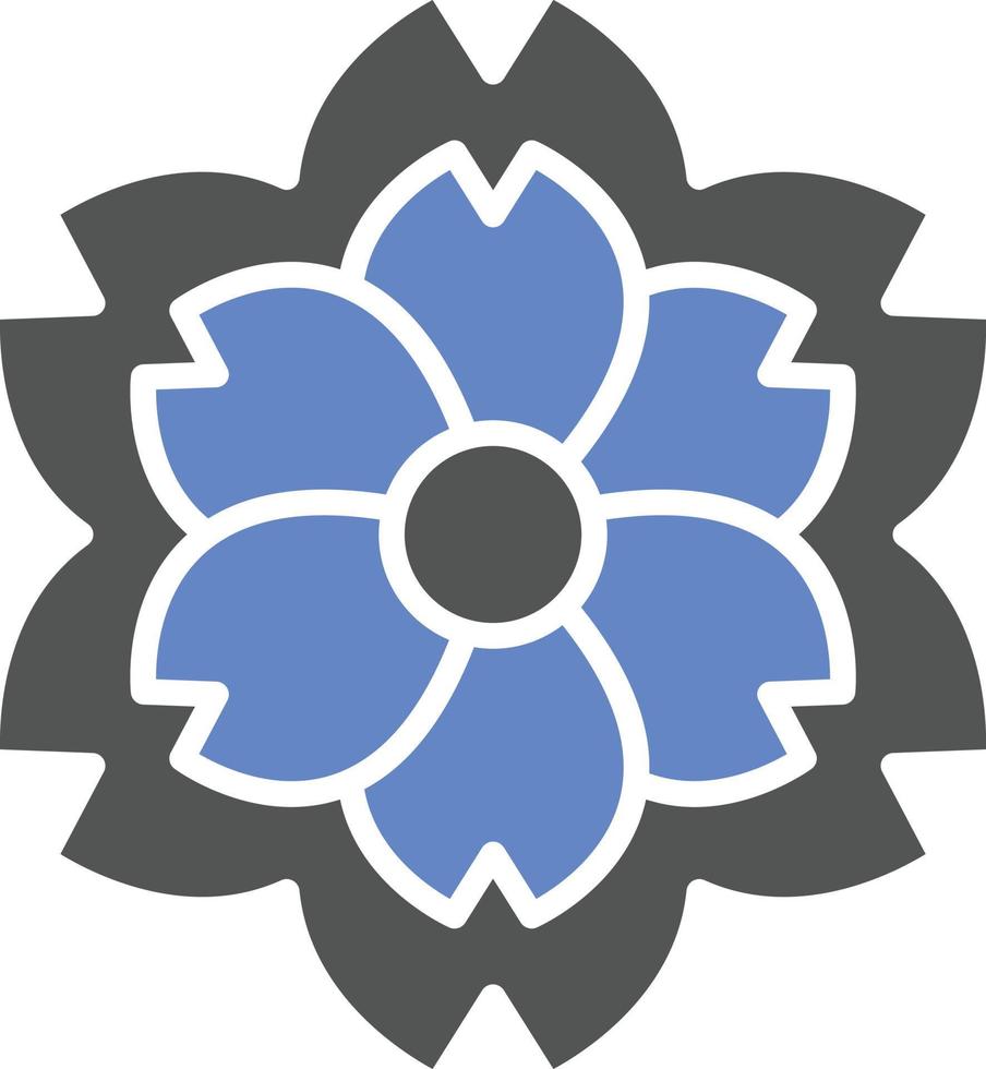 estilo de icono de flor de cerezo vector