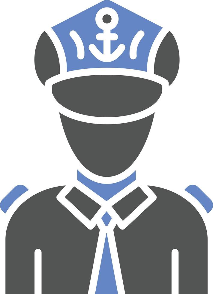 Captain Icon Style vector