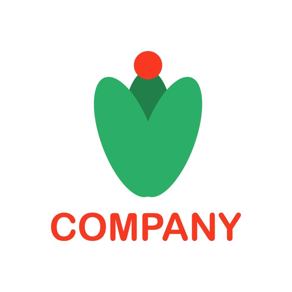 cactus-like shape, for a company logo or symbol vector