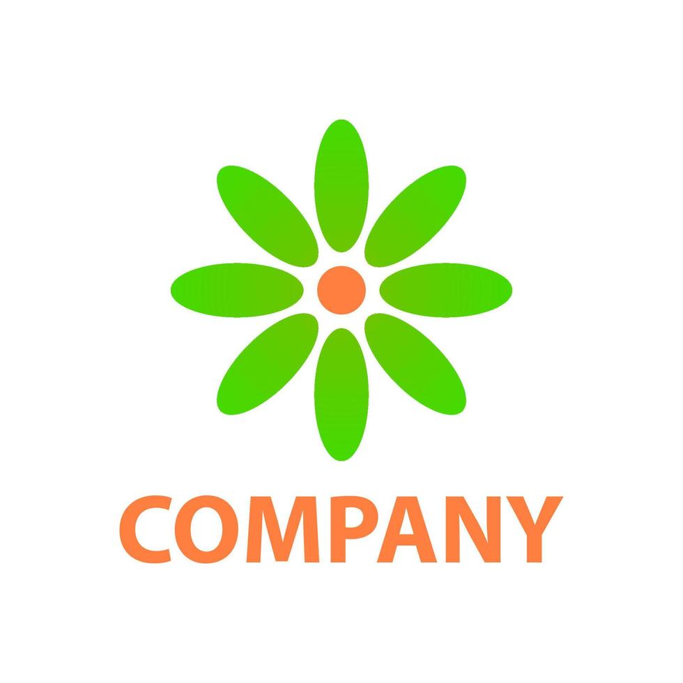 shape like a blooming flower, for a company logo or symbol vector