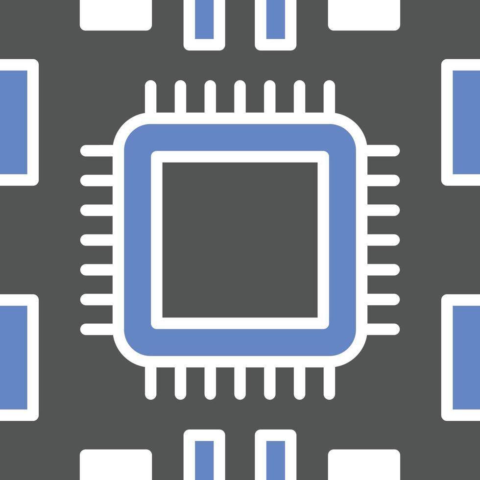 Microprocessor Icon Style vector