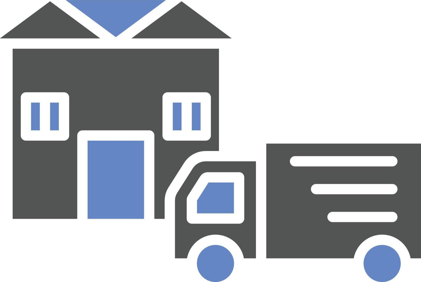 Home Delivery Icon Style vector