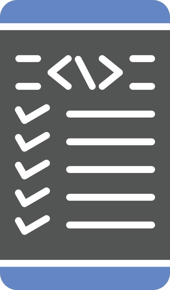 Mobile Coding Icon Style vector