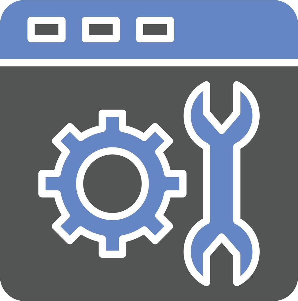 Web Maintenance Icon Style vector