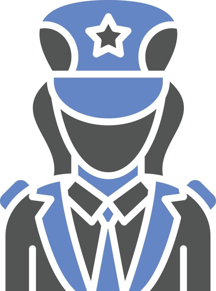 Captain Icon Style vector