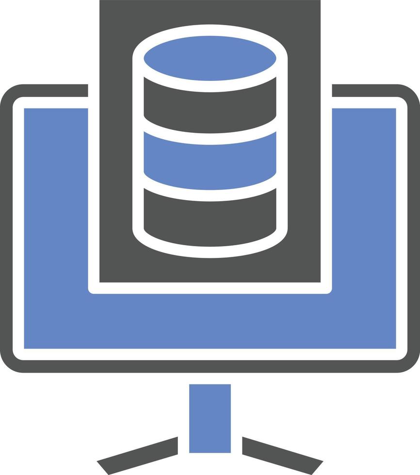 Study Database Icon Style vector