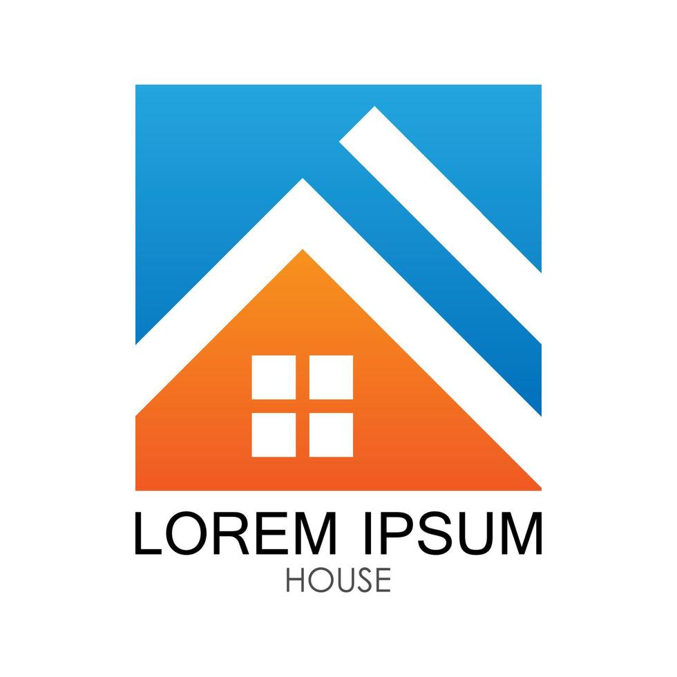 house logo in the box, for a company logo or symbol vector