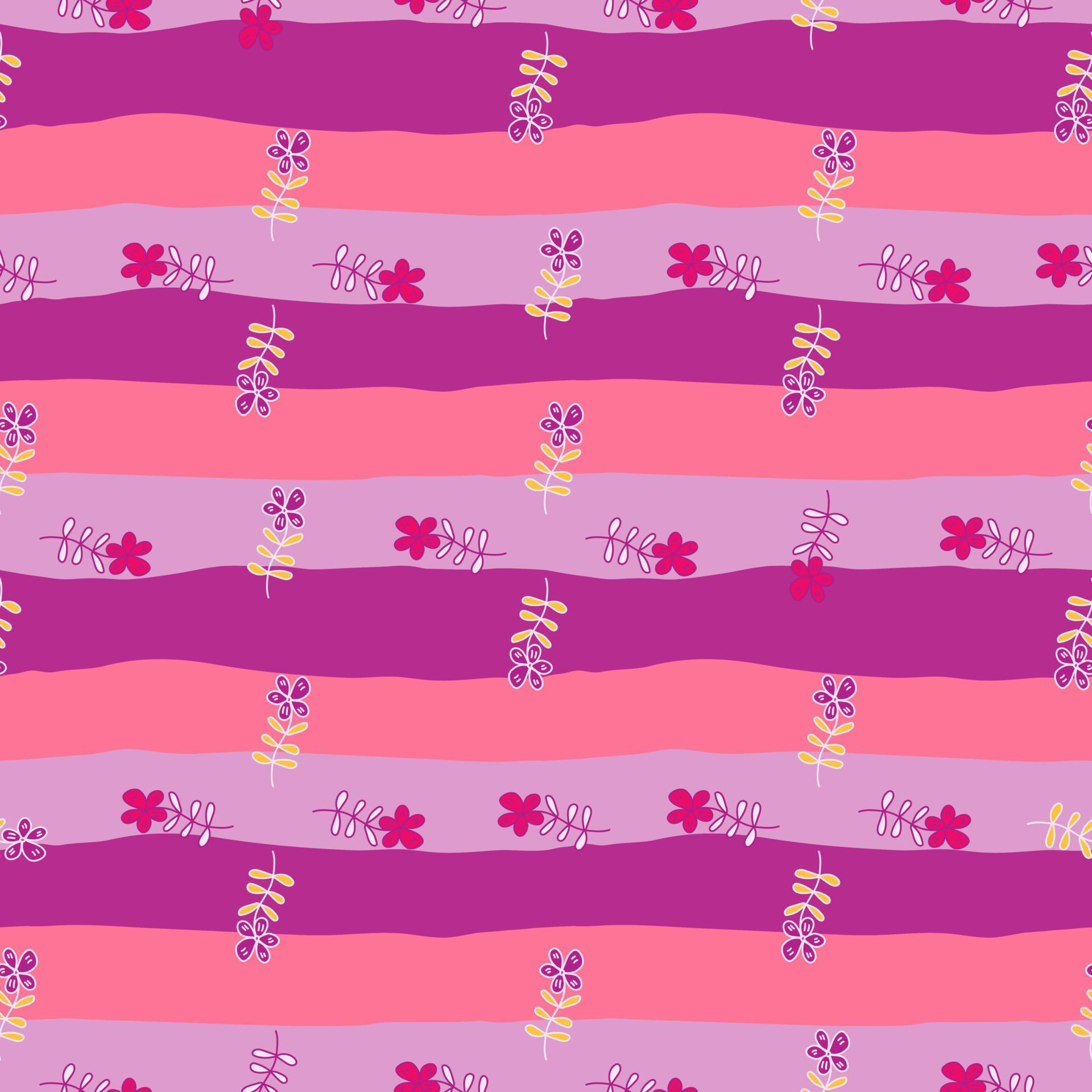 Simple outline flower seamless pattern. Floral wallpaper. 8050394