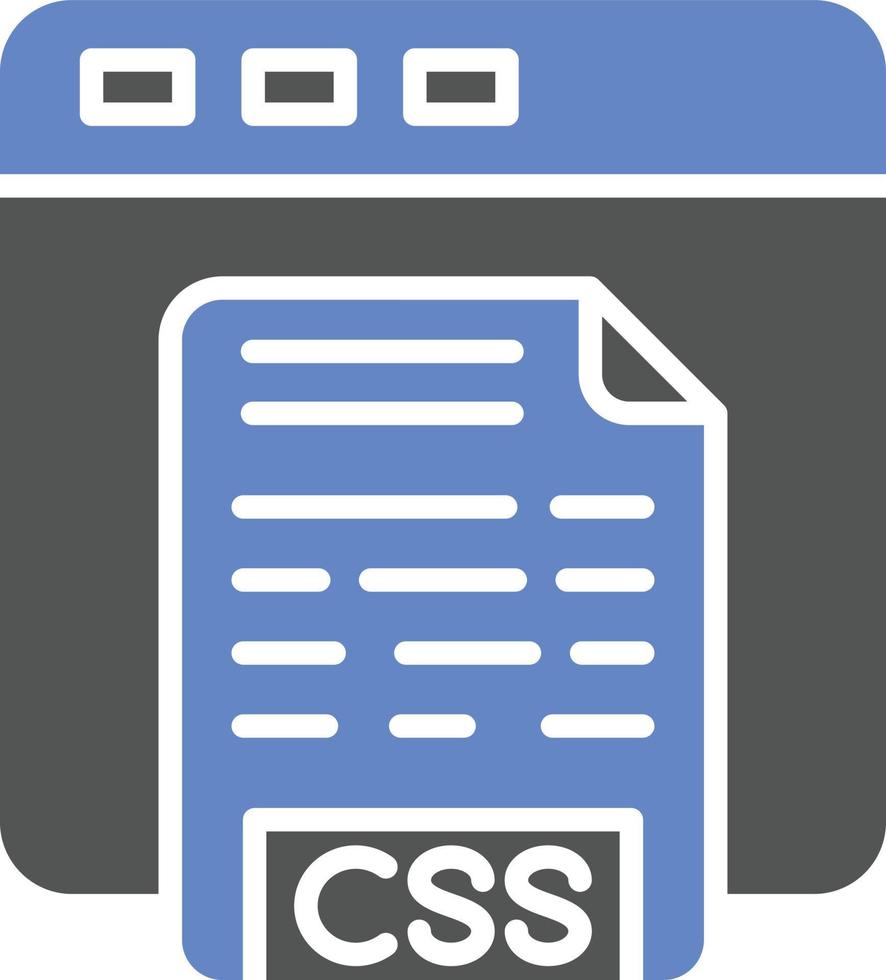 CSS Code Icon Style 8050501 Vector Art at Vecteezy