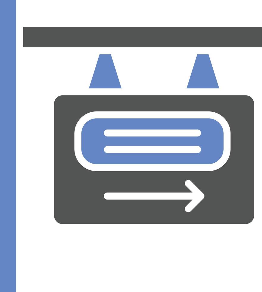 Signboard Icon Style vector