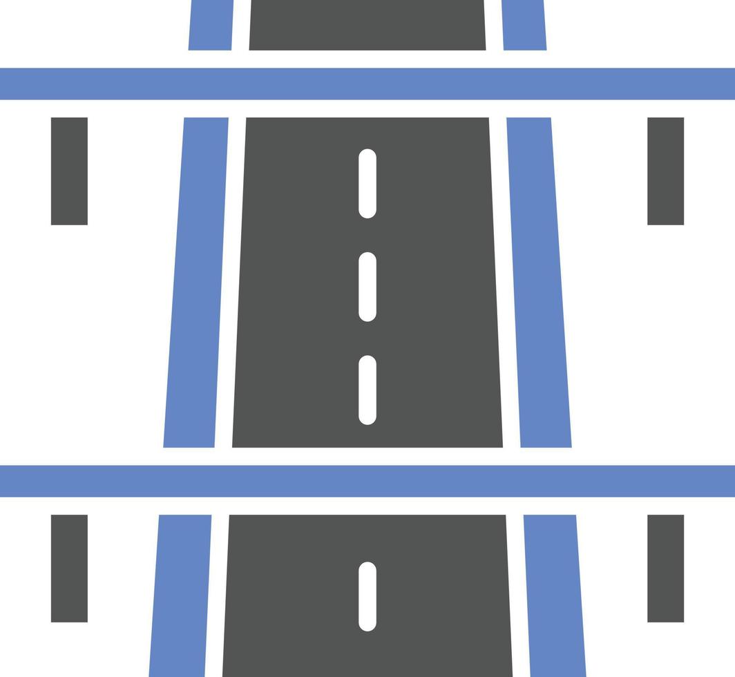 estilo de icono de carretera vector