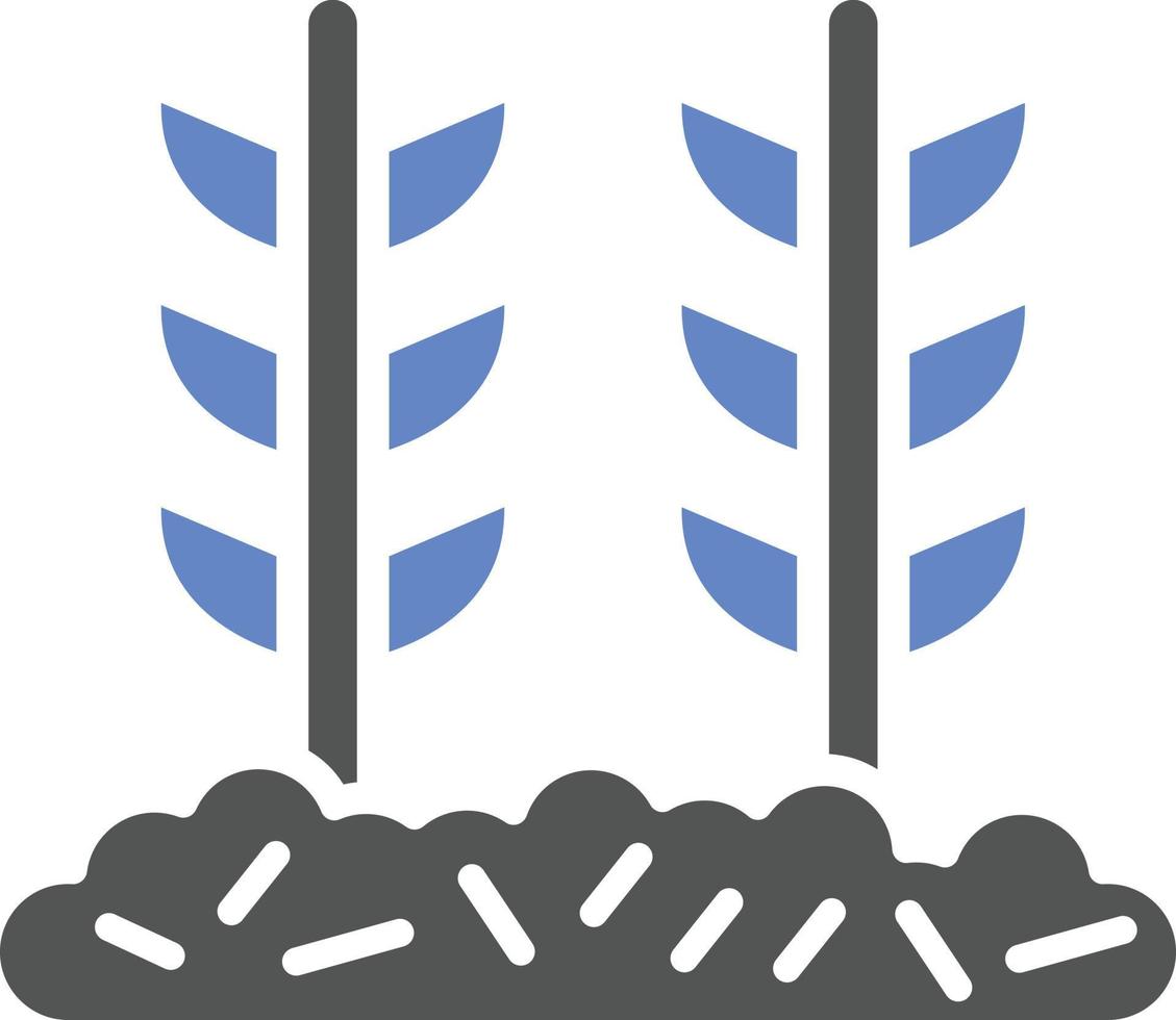 Wheat Plantation Icon Style vector