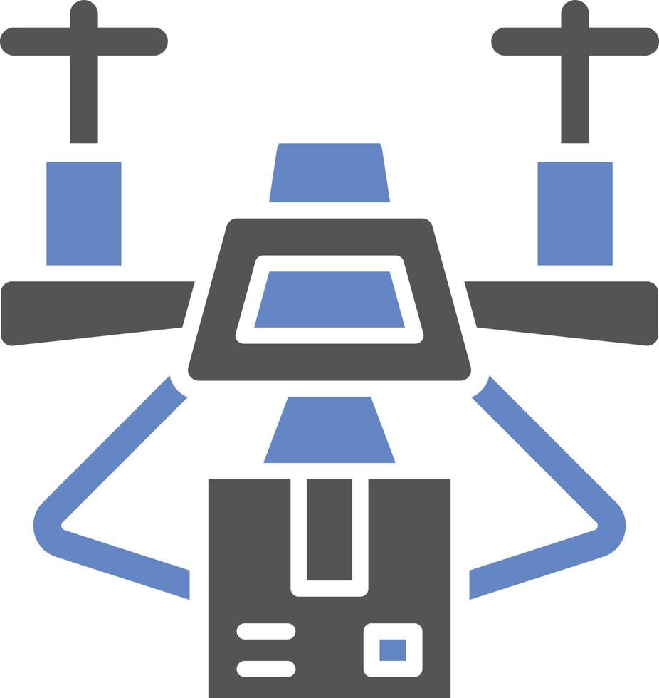 Drone Delivery Icon Style vector