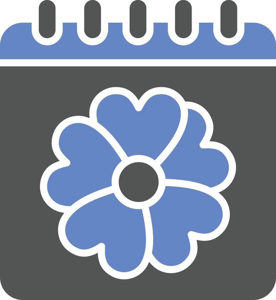 Spring Calendar Icon Style vector