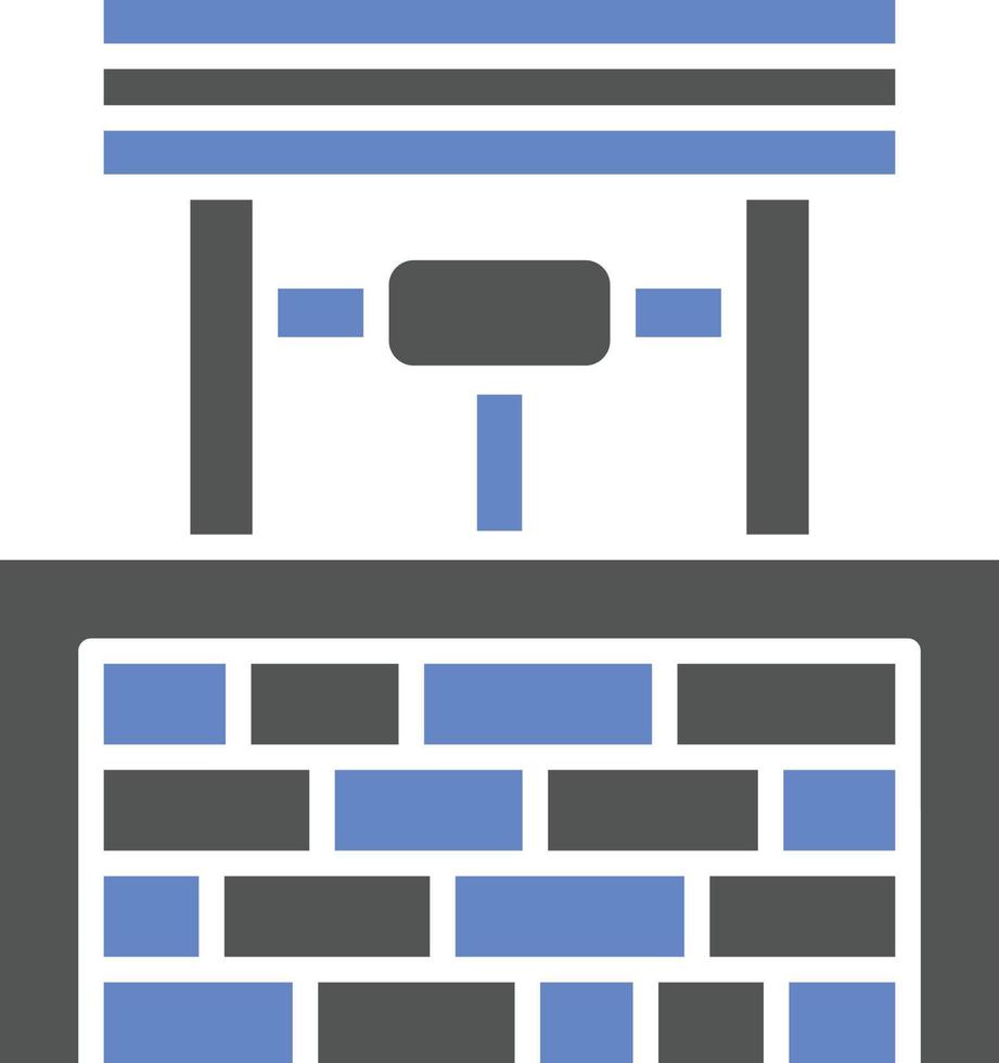 Water Well Icon Style vector