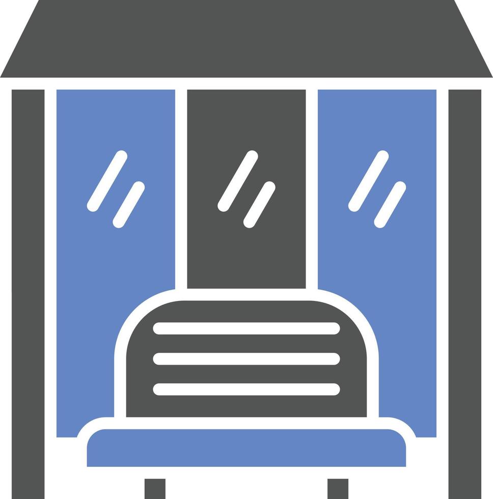Bus Stop Icon Style vector