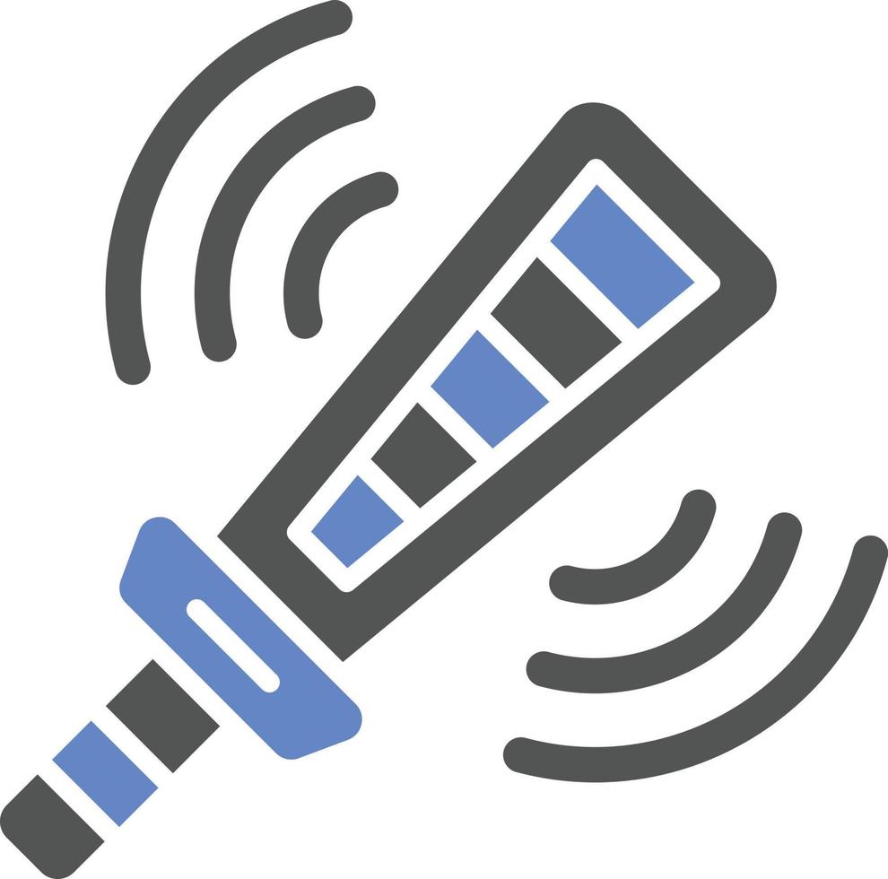 estilo de icono de detector de metales vector