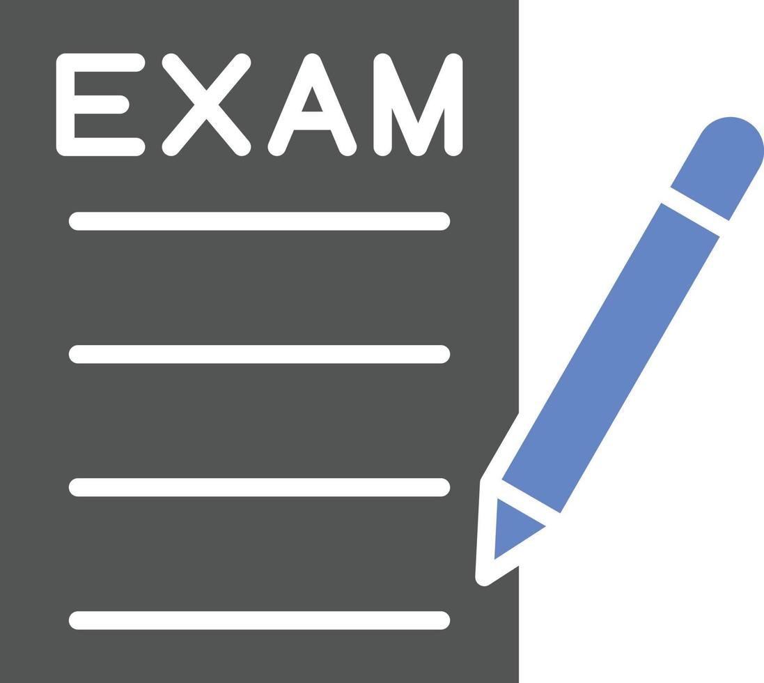 estilo de icono de examen vector