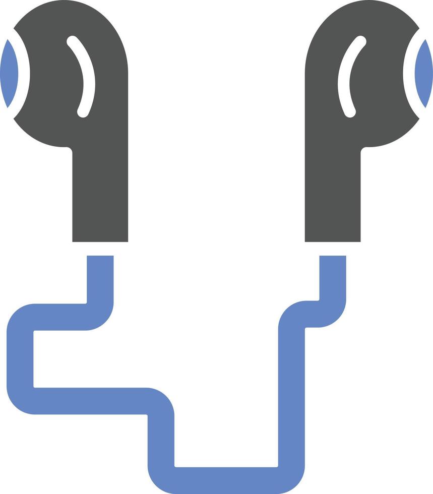 Earphones Icon Style vector