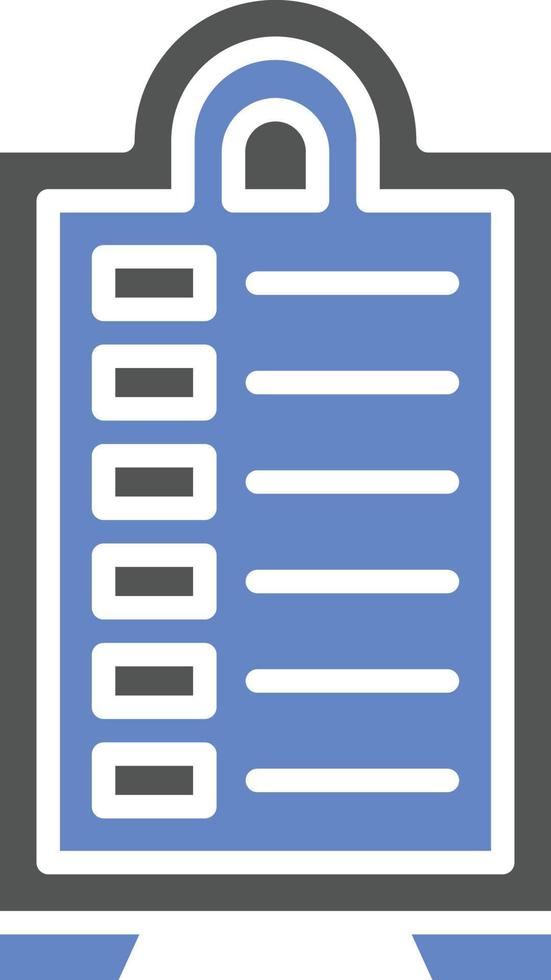 Menu Board Icon Style vector