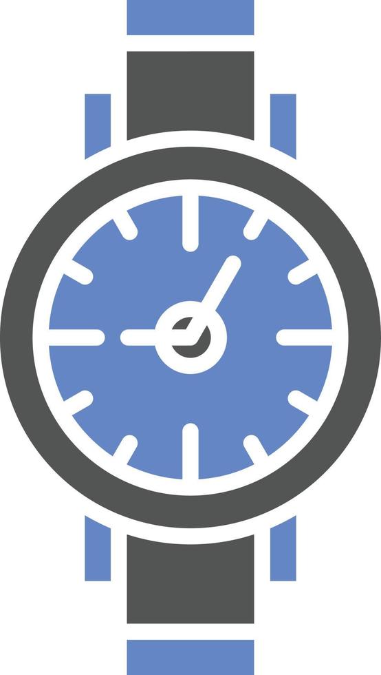 estilo de icono de reloj de pulsera vector