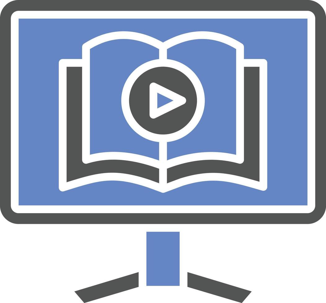 Video Tutorial Icon Style vector