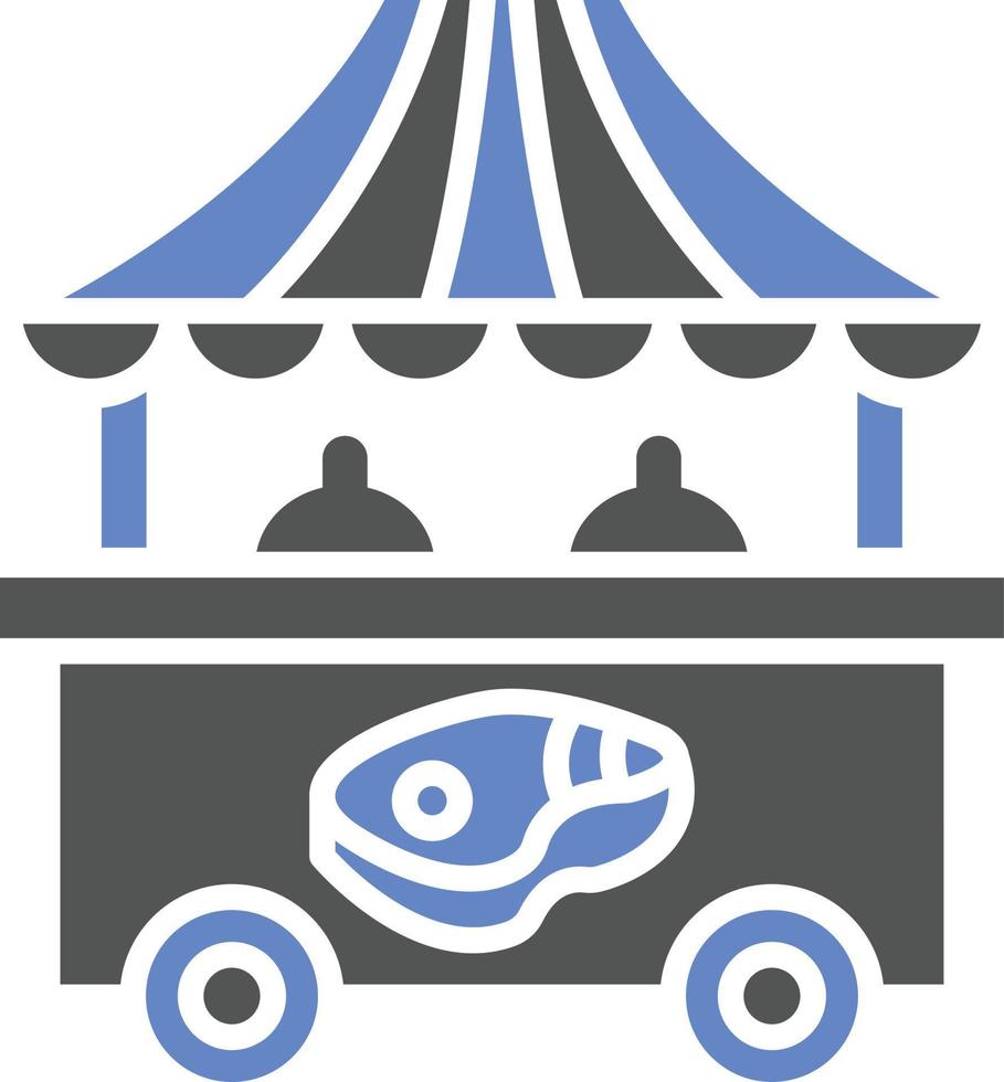 Meat Stall Icon Style vector