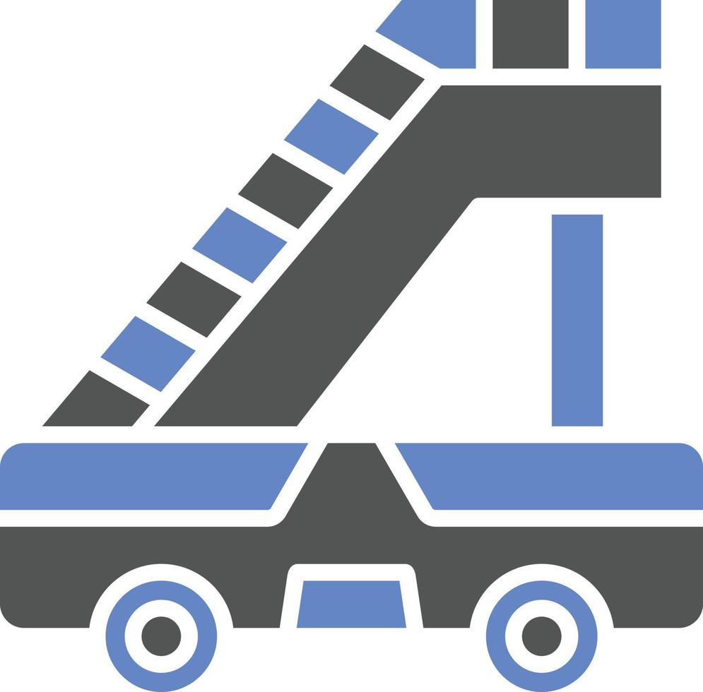Aircraft Stairs Icon Style vector
