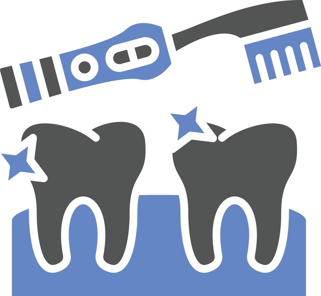 estilo de icono de limpieza dental vector