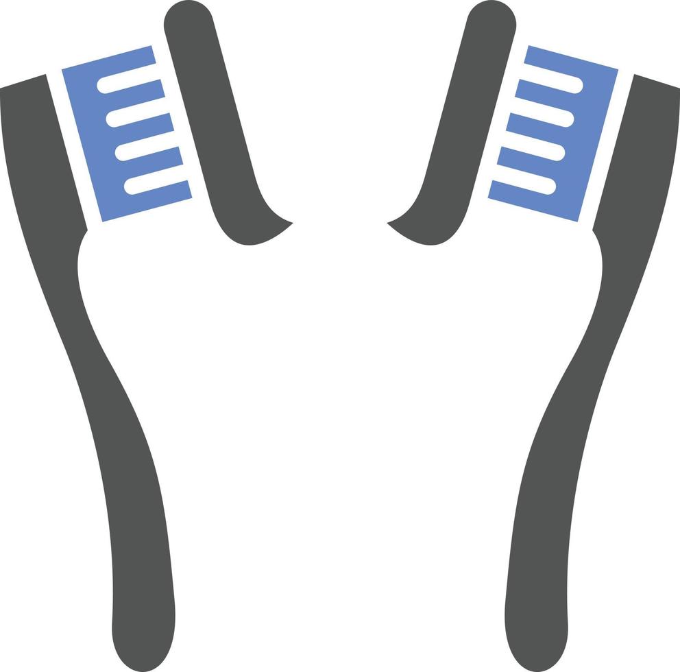 Tooth Paste on Brush Icon Style vector
