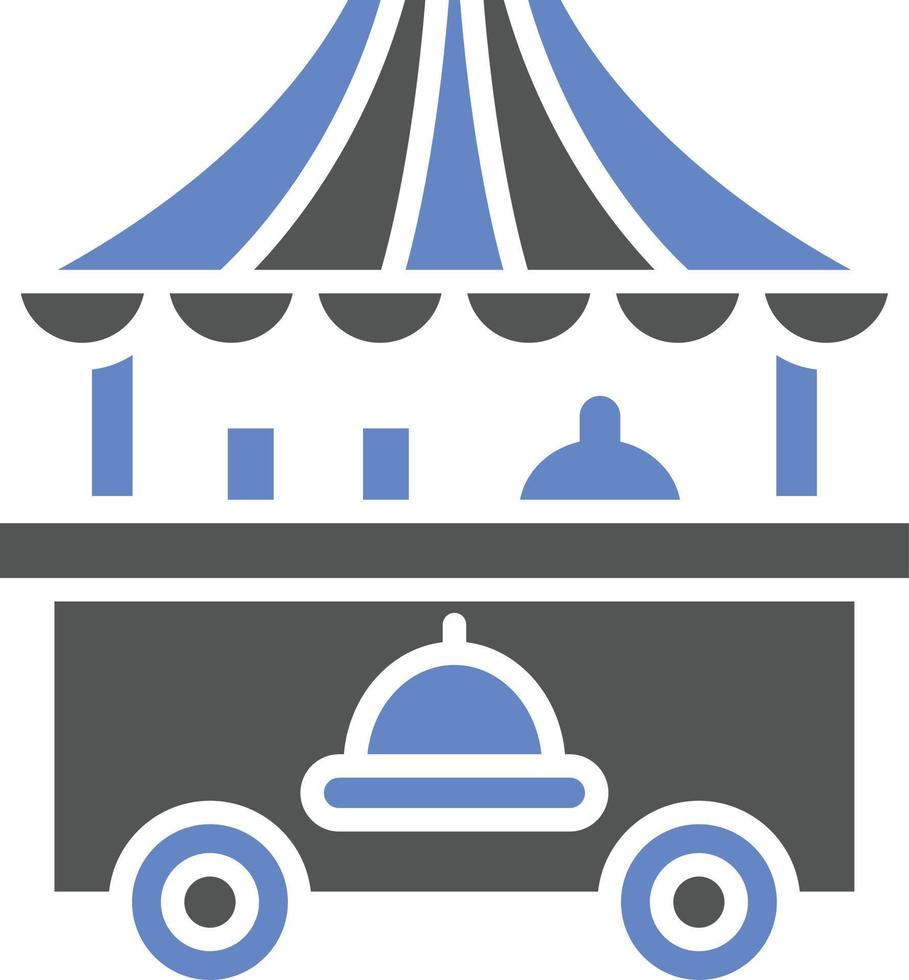 Food Cart Icon Style vector