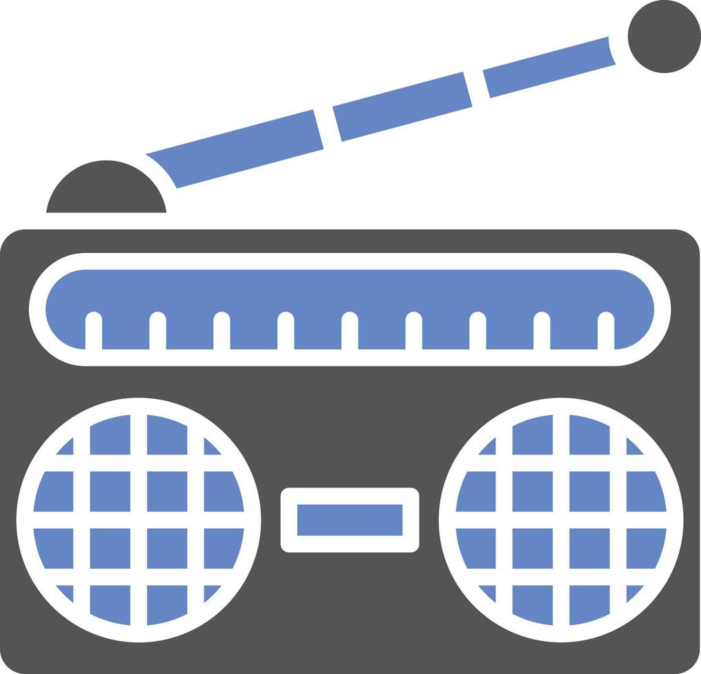 estilo de icono de radio vector