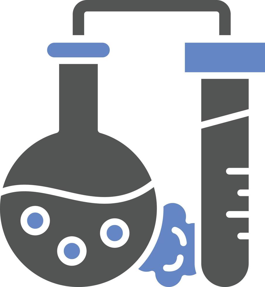 estilo de icono de reacción química vector