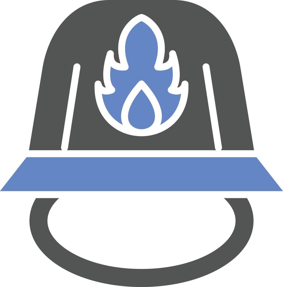 Firefighter Helmet Icon Style vector