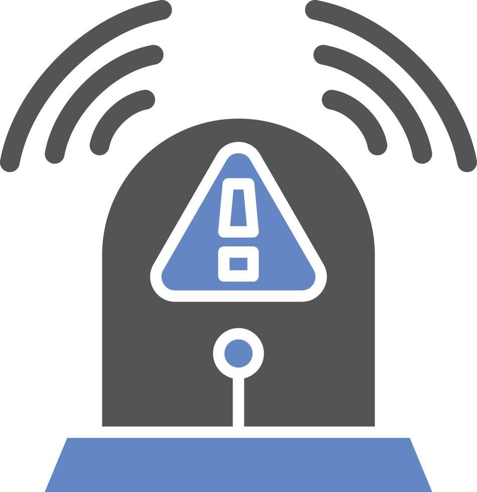 Fire Alarm Icon Style vector
