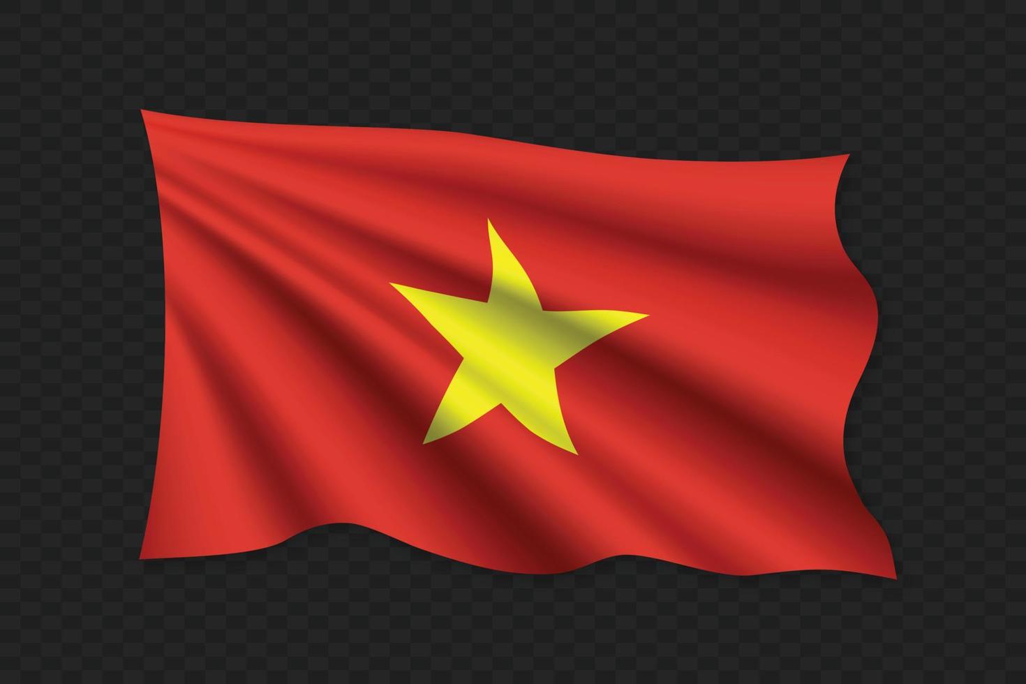 3D Waving Flag vector