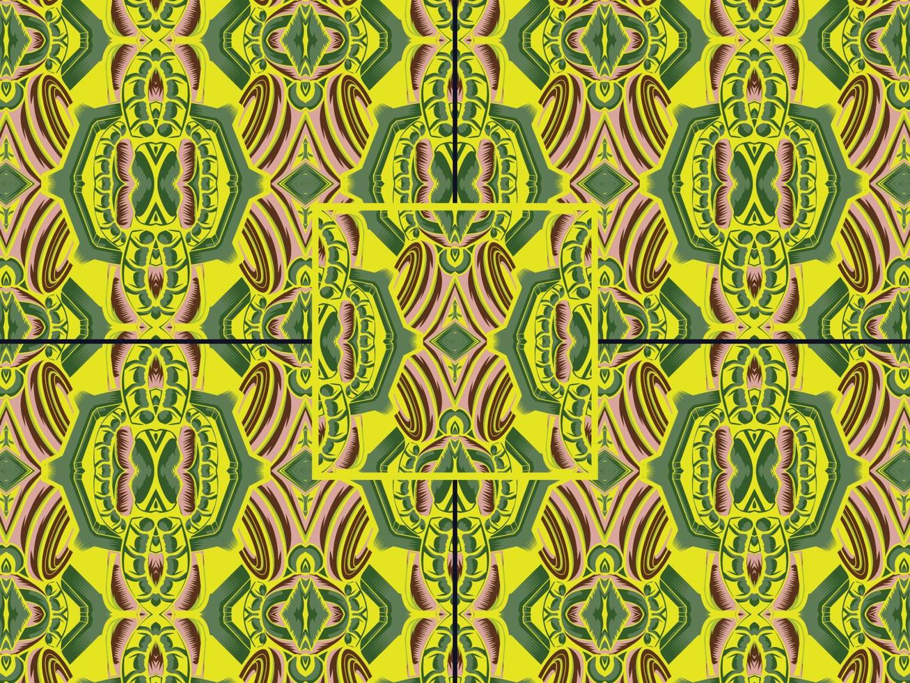 set color combination of seamless ornamental pattern vector