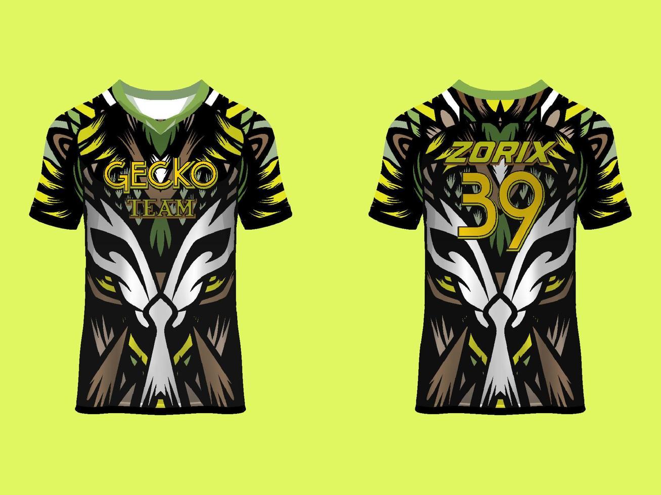 Universal Jersey Team and Club sport and esport vector