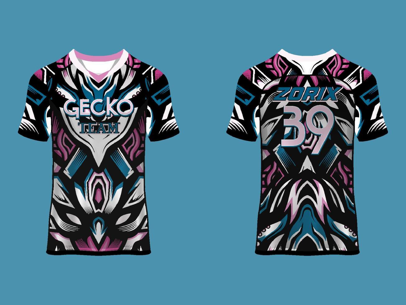 Universal Jersey Team and Club sport and esport vector