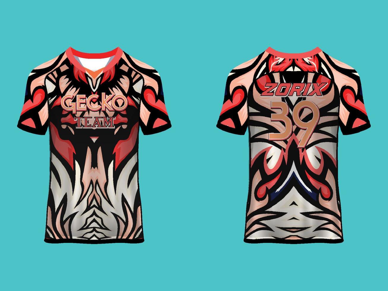 Universal Jersey Team and Club sport and esport vector