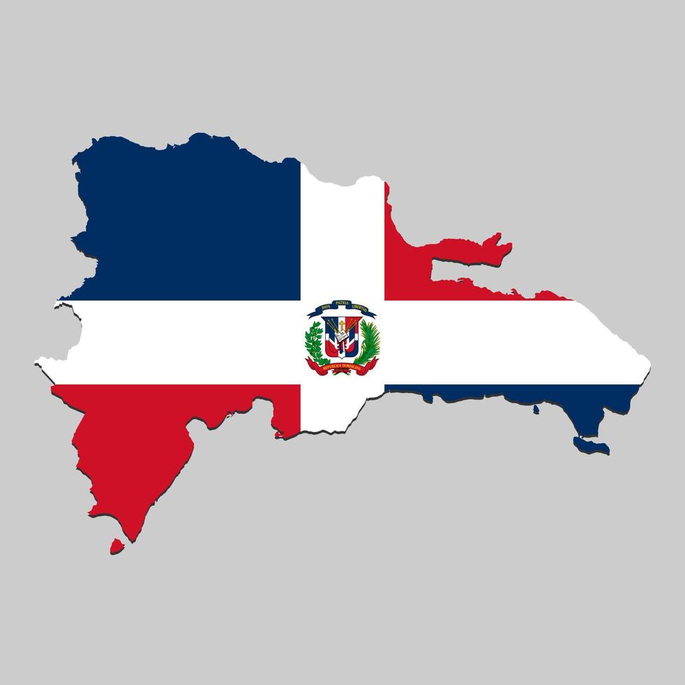 mapa con bandera nacional vector