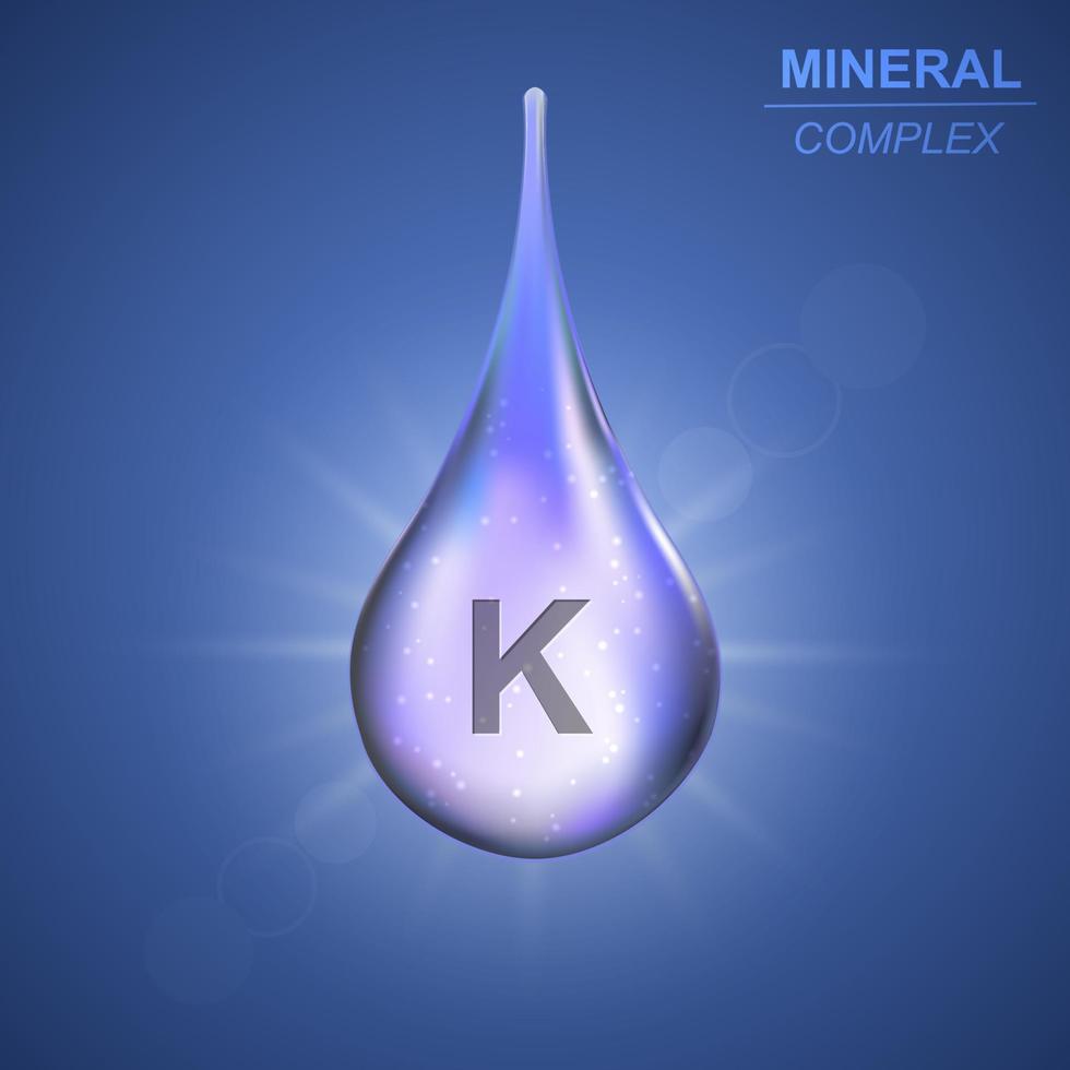 Mineral complex background vector