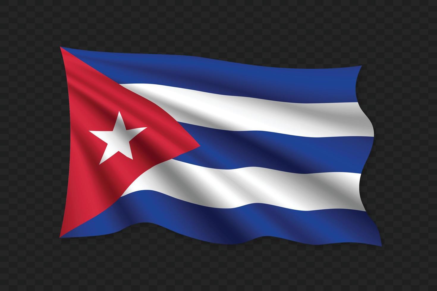 bandera ondeante 3d vector