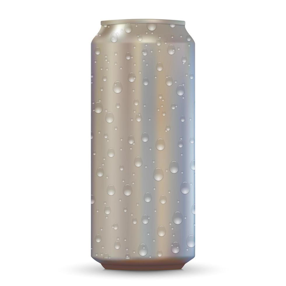 Aluminum drink can vector